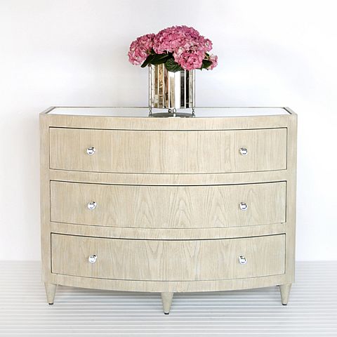 Natalie Lio Bow Front Dresser Oak